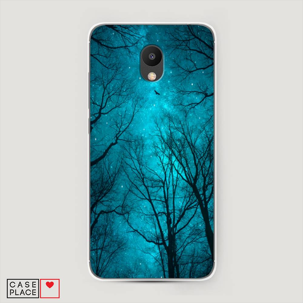 

Чехол Awog на Meizu M6 "Сказочный лес", Черный;голубой, 72050-4