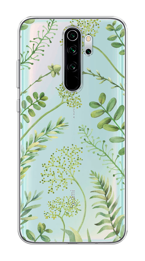 

Чехол Homey на Xiaomi Redmi Note 8 Pro "Green Leaves", Зеленый;прозрачный, 36650-1