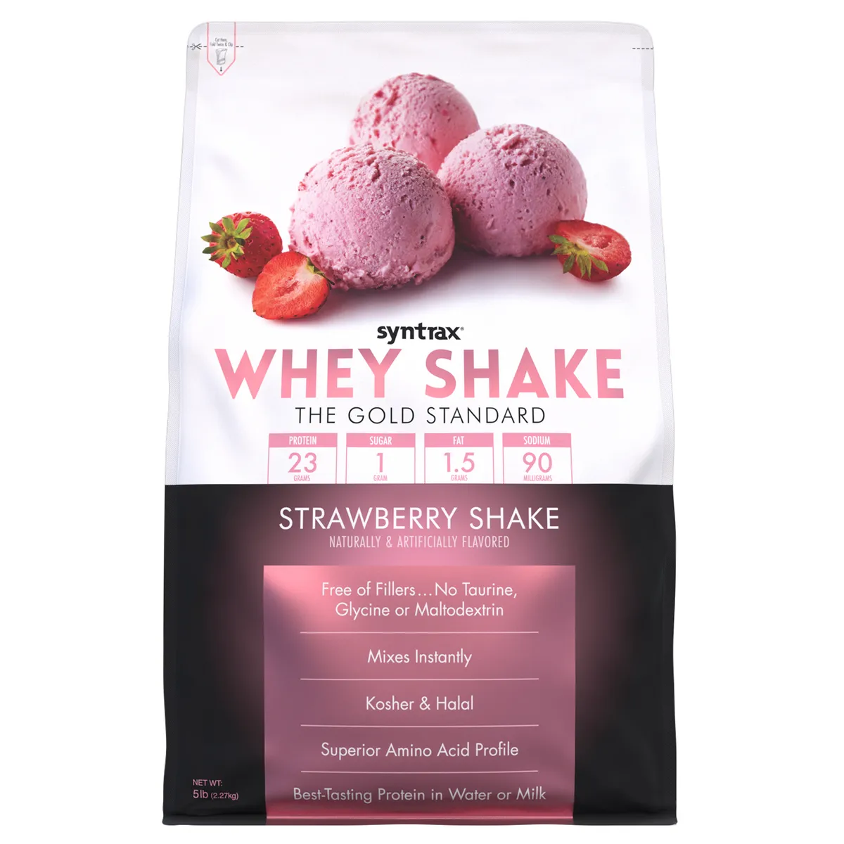 фото Протеин syntrax whey shake, 2270 г, strawberry shake