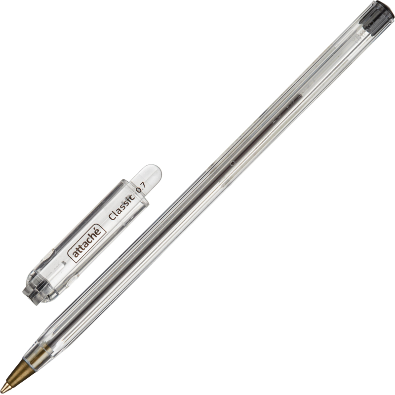 

Ручка шариковая Attache Classic 0,7мм черный ст., (20шт.)