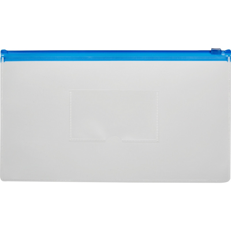

Папка-конверт на молнии д/билетов 265x148mm,160мкм синий, (5шт.)