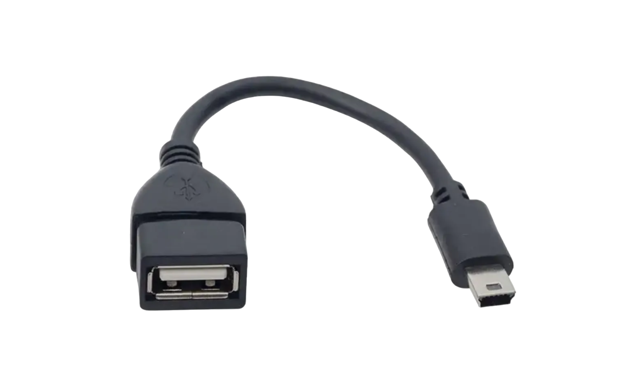 Переходник USB OTG mini USB, адаптер для передачи данных черный