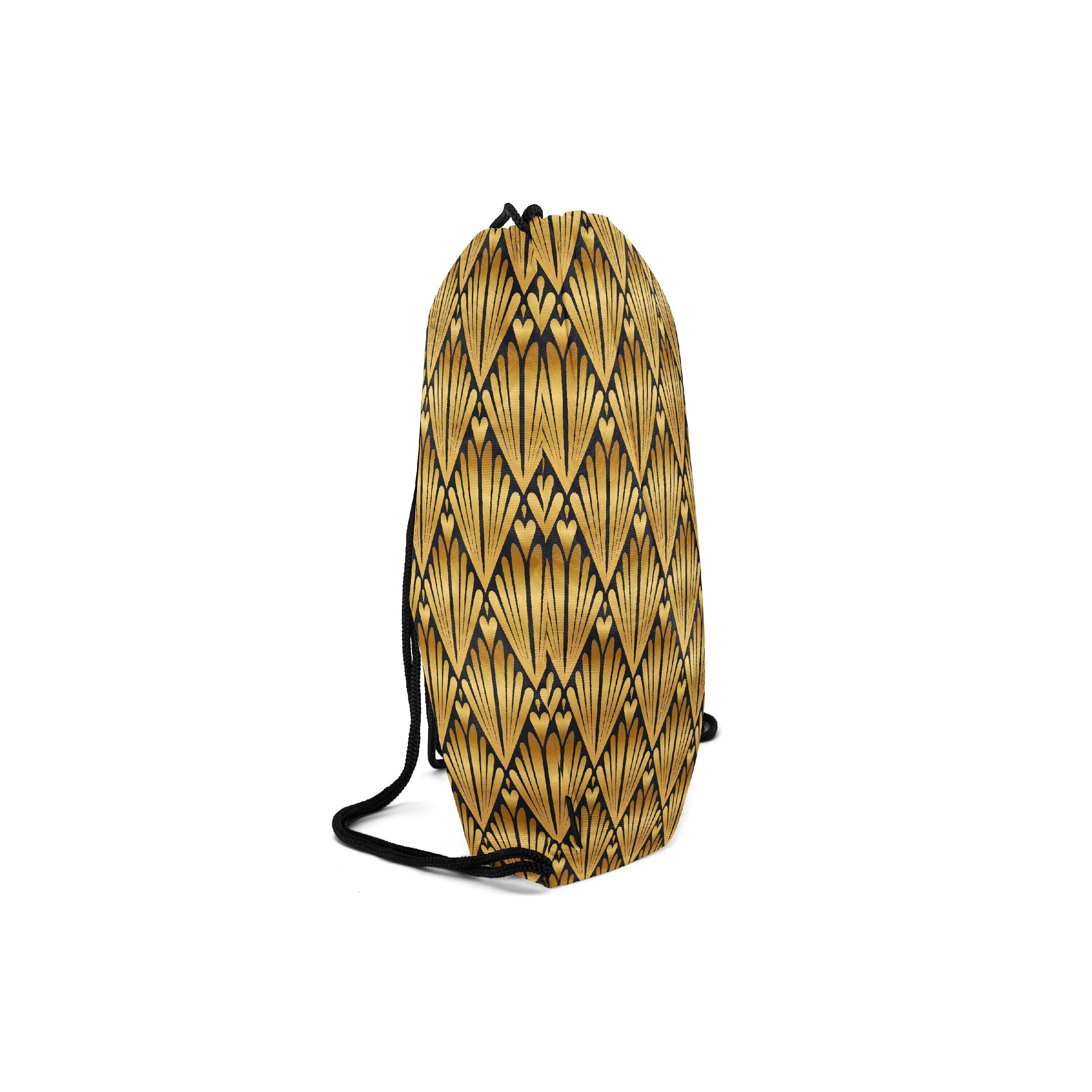 

Мешок-рюкзак для сменной обуви Burnettie LuxuryGoldPattern02Big, Желтый