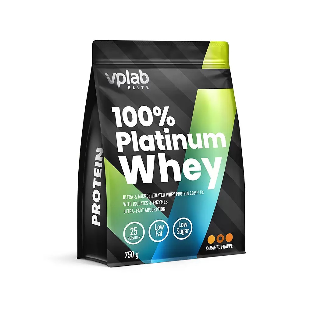 Протеин VPLab 100% Platinum Whey, 750 г, caramel frappe