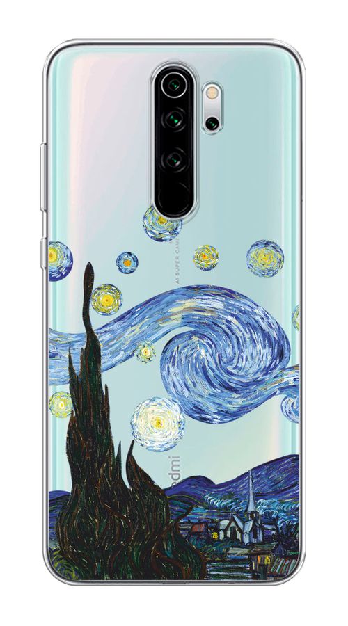 

Чехол Homey на Xiaomi Redmi Note 8 Pro "Ночь Ван Гога", Голубой;синий;черный, 36650-1