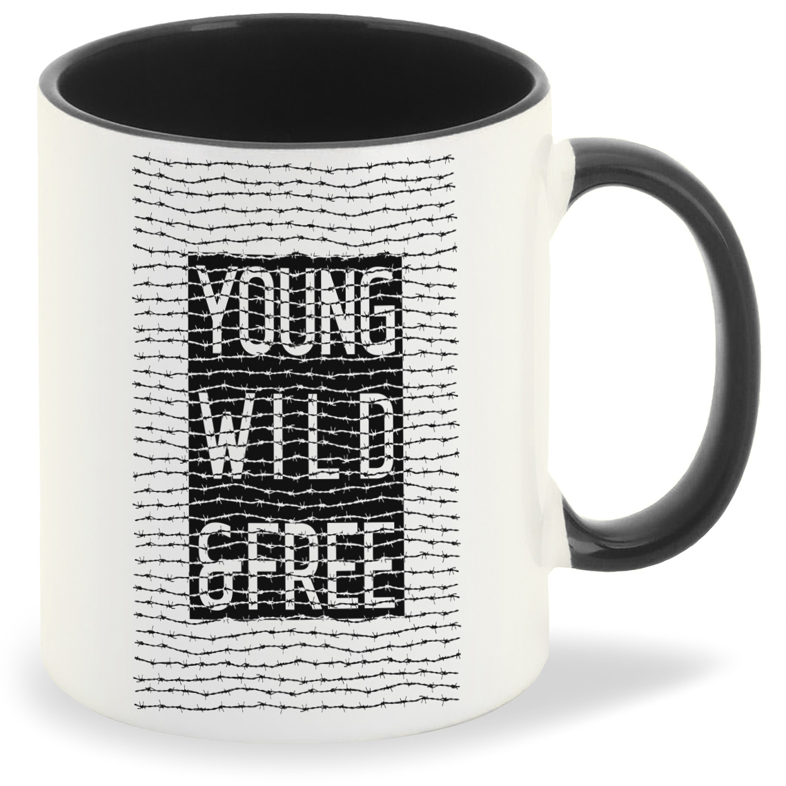 

Кружка CoolPodarok Young wild and free, Young wild and free