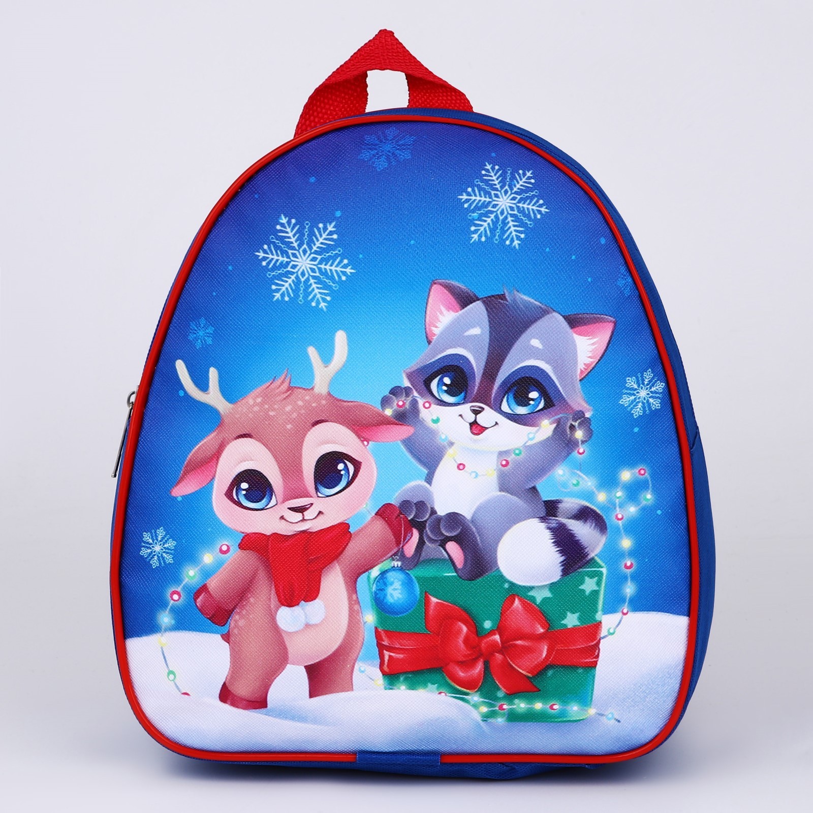 

Рюкзак детский NAZAMOK KIDS Оленёнок и енотик, 23х205 см синий, Оленёнок и енотик