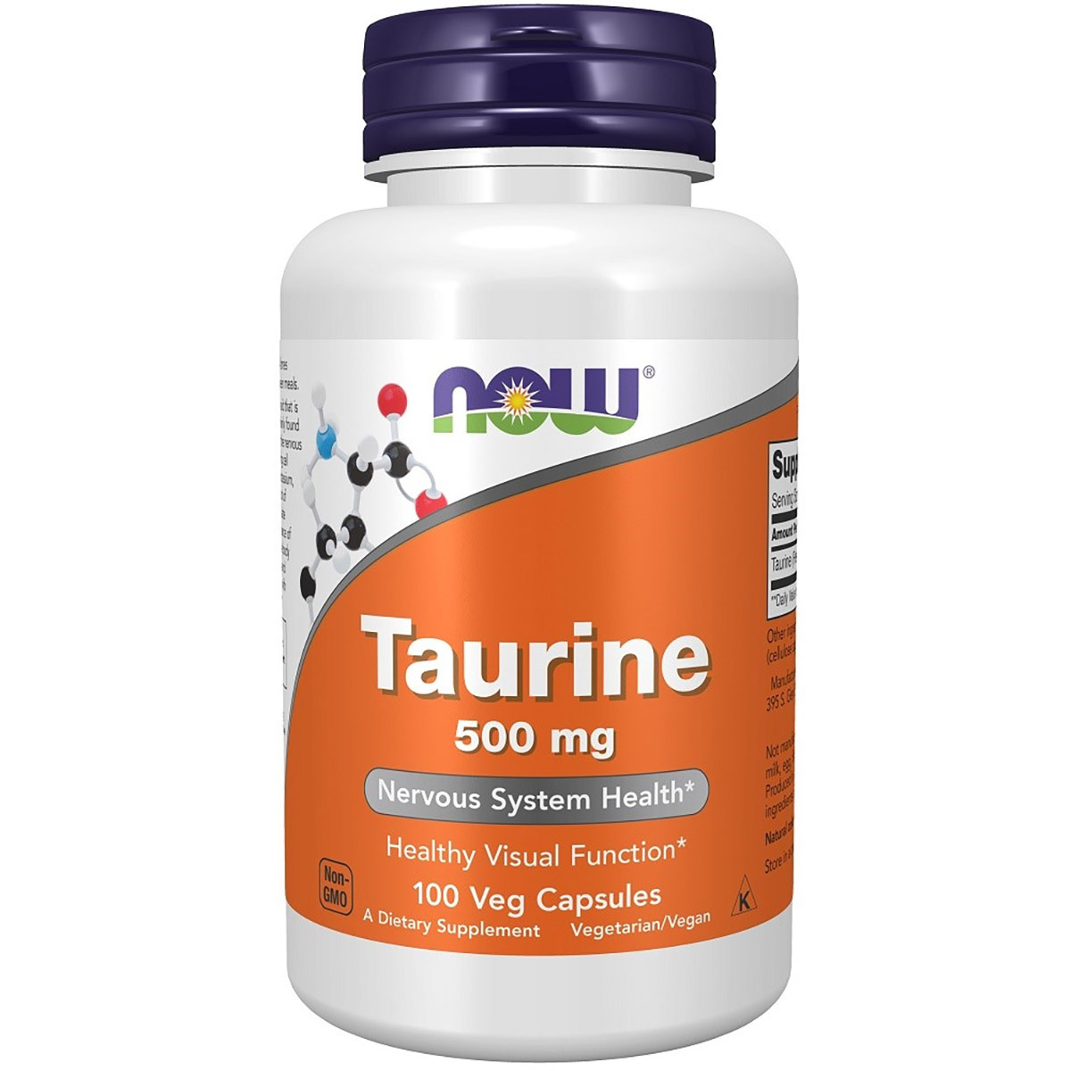 

Taurine 500 NOW 100 капсул, Taurine 1000