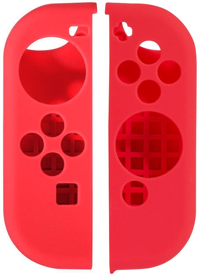 Чехол NoBrand Joy Con Silicon Case Red (OEM)