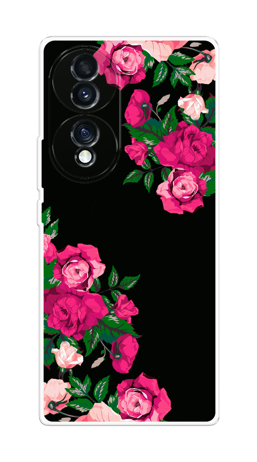 

Чехол Homey на Honor 70 "Розы фуксия", Черный;розовый;зеленый, 6108250-1