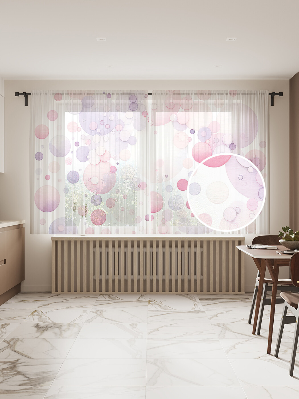 

Тюль JoyArty Пузыри 145х180, tul_sd1900_145x180