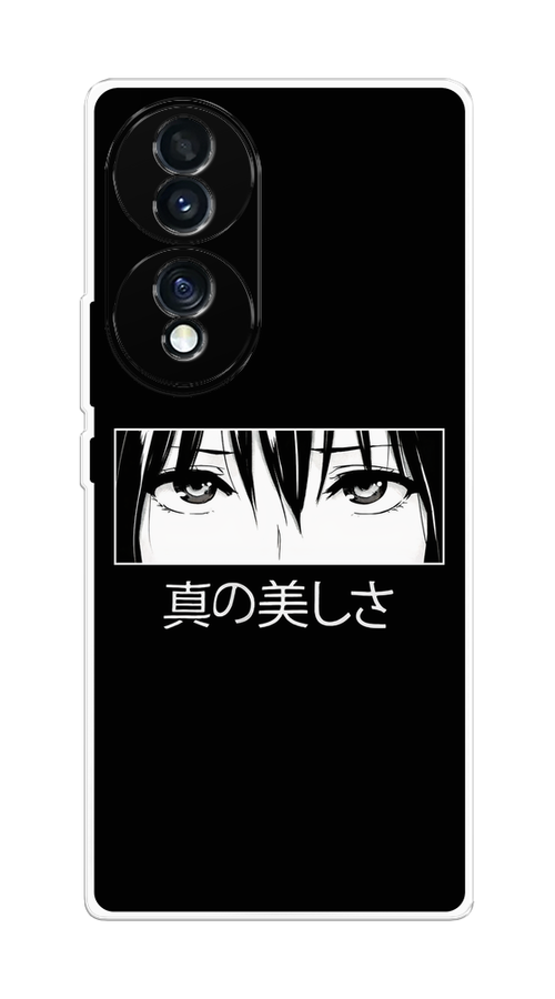

Чехол Homey на Honor 70 "Анимешные глаза"", Серый;черный;белый, 6108250-1