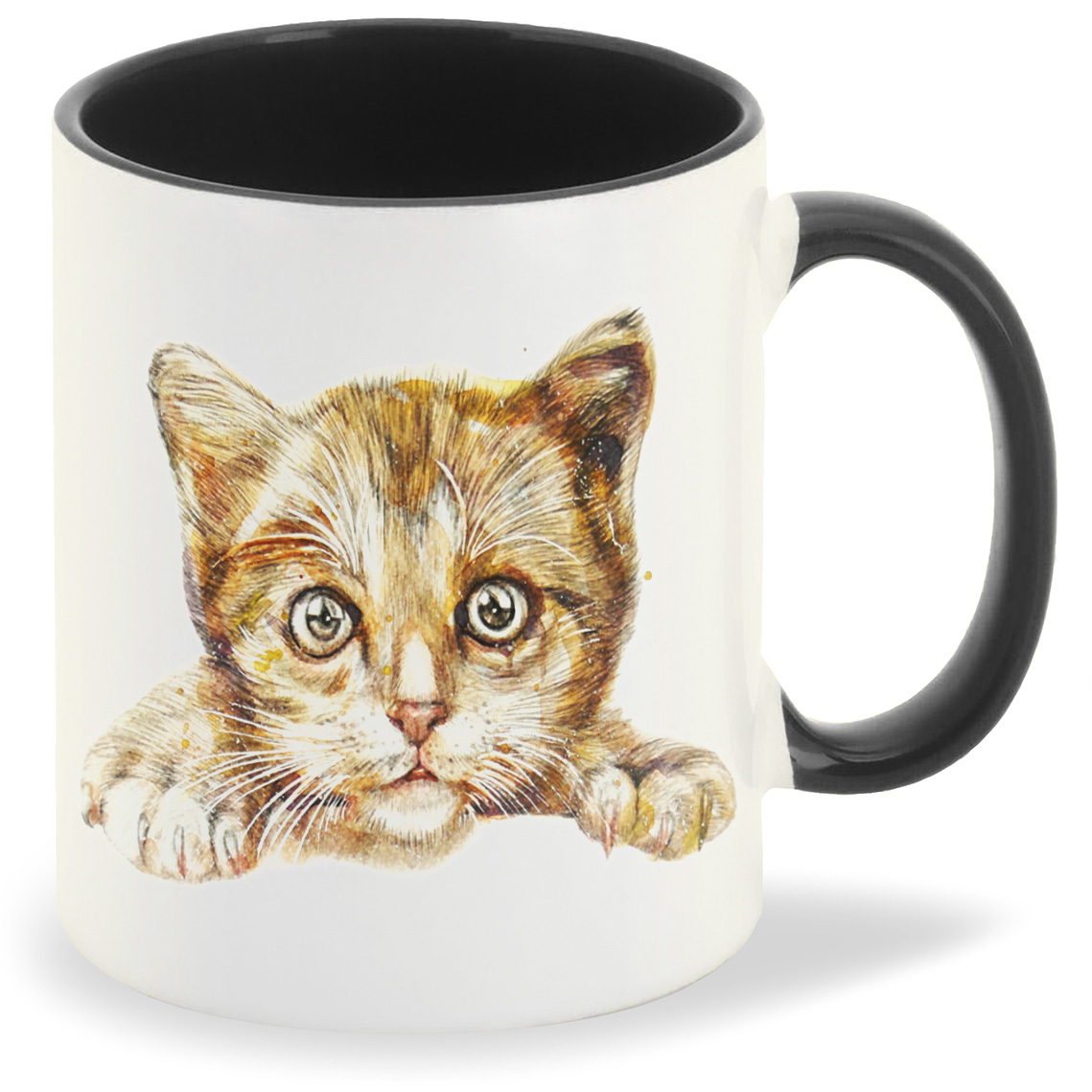 

Кружка CoolPodarok Кот взгляд, Кот взгляд