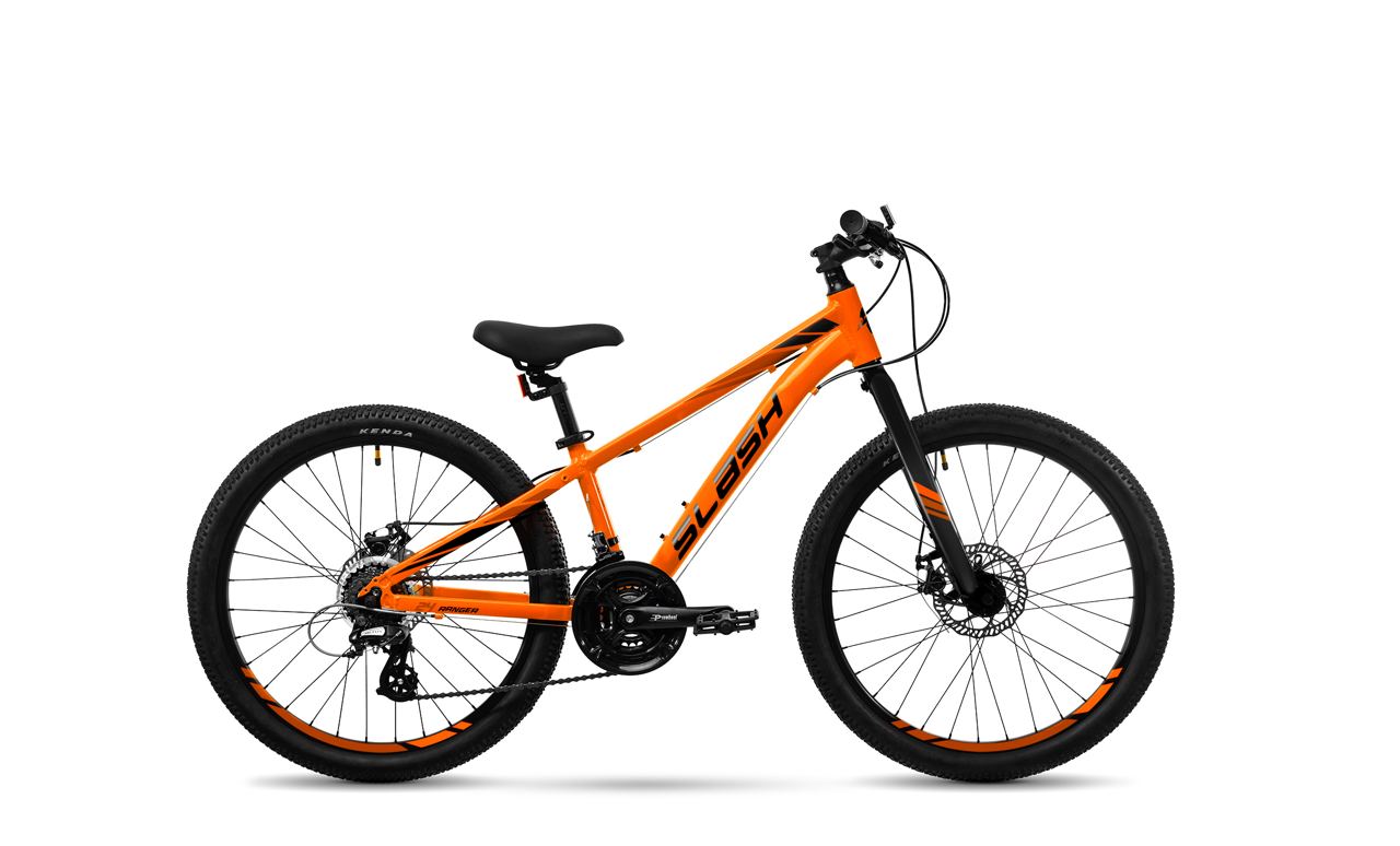 Подростковый горный велосипед оранжевый Slash Ranger (2024), рама 12, колеса 26