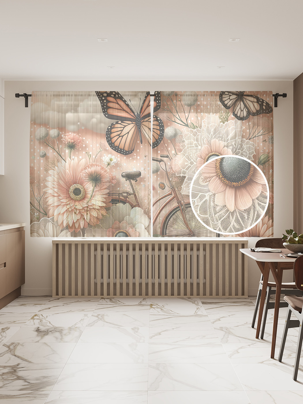 

Тюль JoyArty Кружевная картина 145х180, tul_429859_145x180