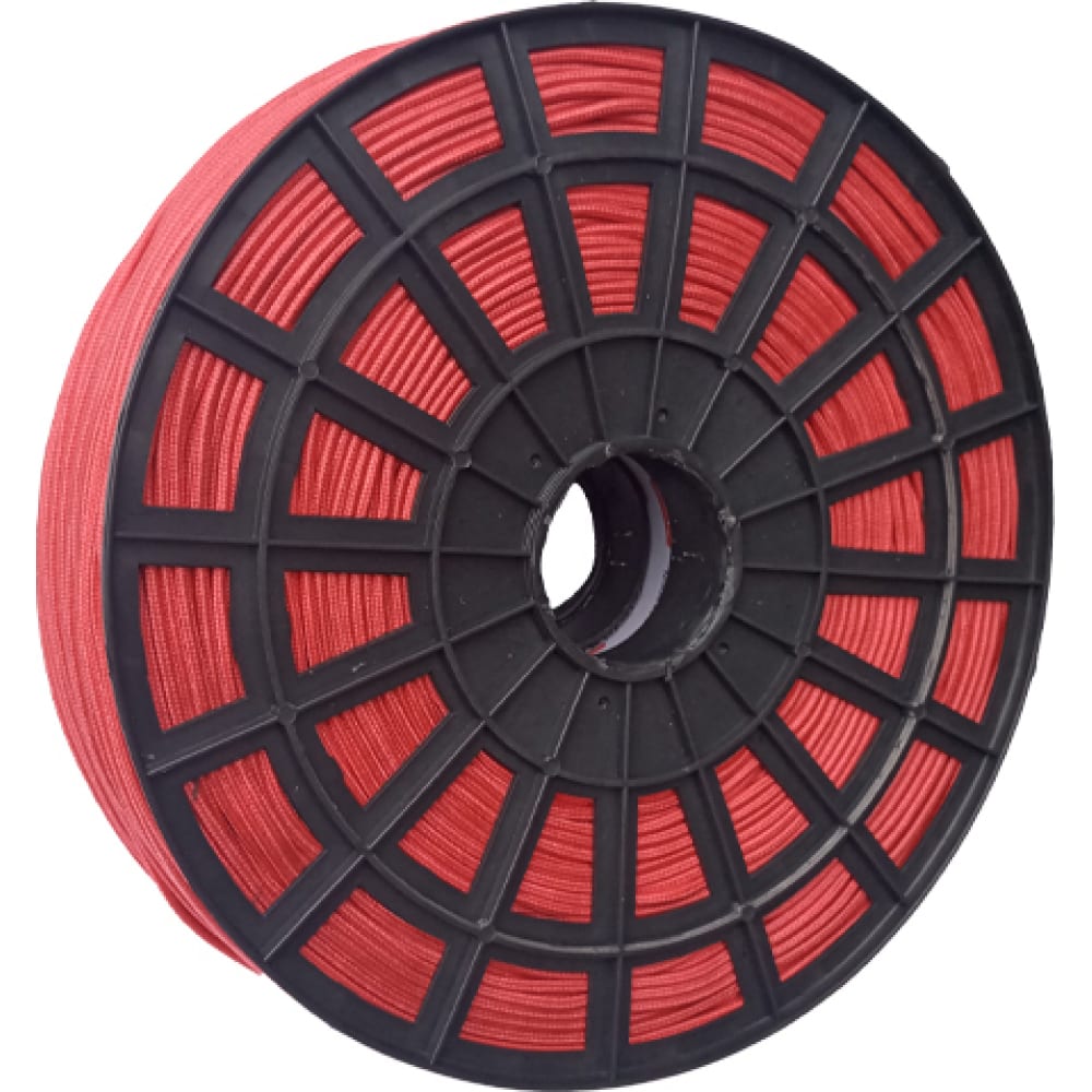 ЭБИС Веревка плетеная ПП 4 мм (500 м) красная 72047