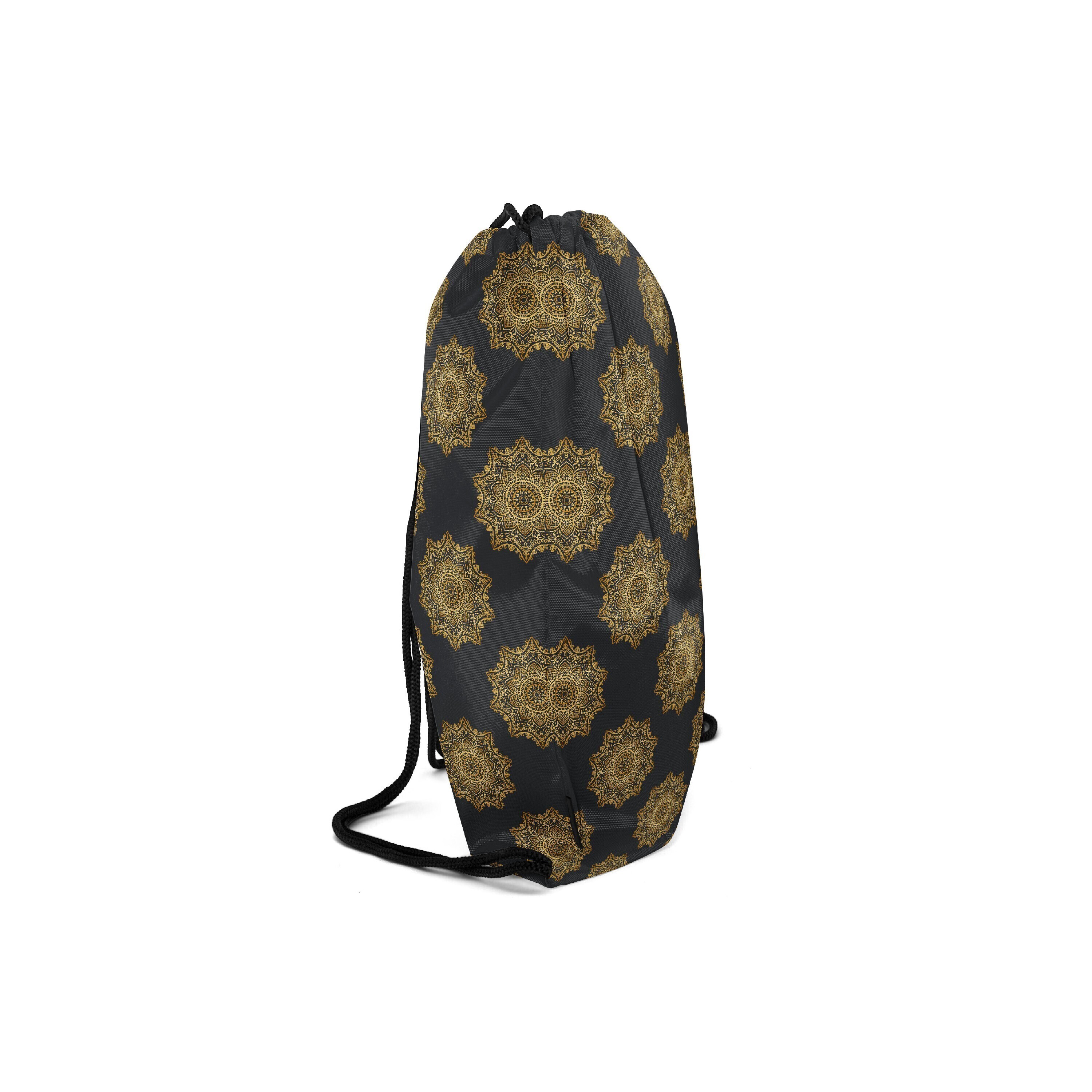 

Мешок-рюкзак для сменной обуви Burnettie LuxuryGoldPattern09Big, Черный