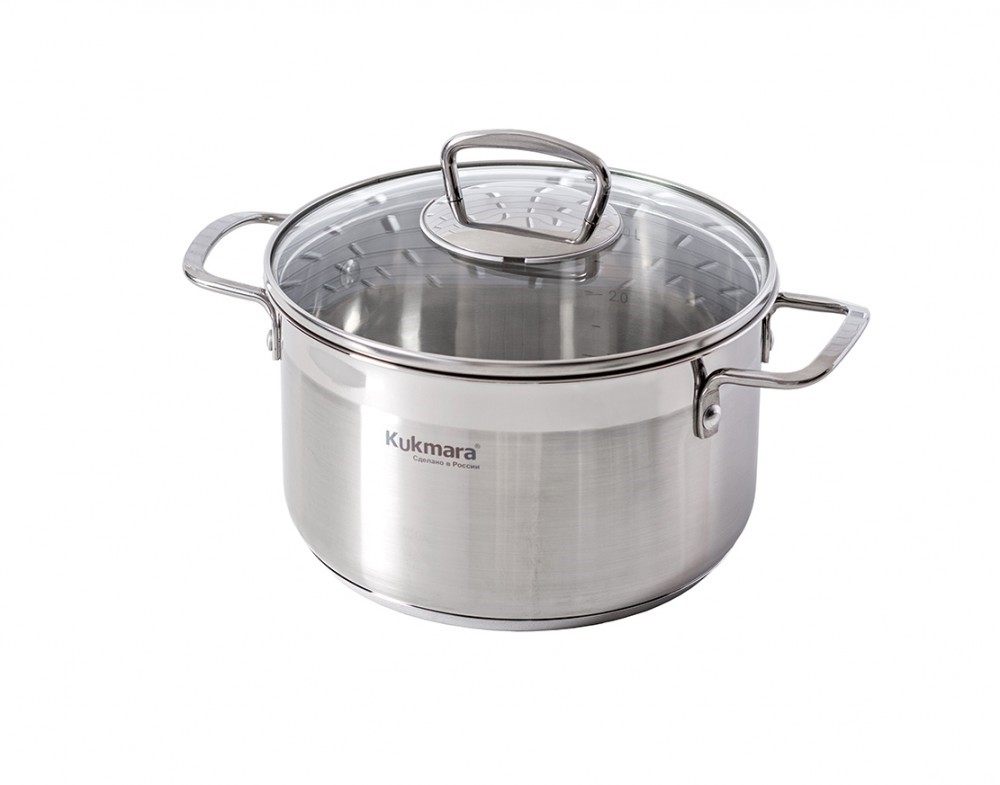 

Кастрюля Kukmara Orion ORN-CA3520G, 20 см, 3,5 л, нержавеющая сталь, Серый