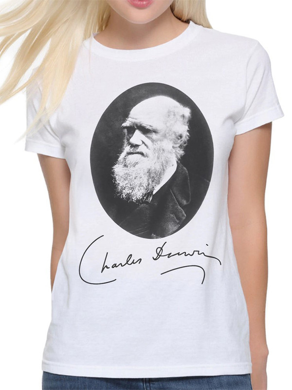 

Футболка женская DreamShirts Studio Чарлз Дарвин / Charles Darwin белая XS, Белый, Чарлз Дарвин / Charles Darwin