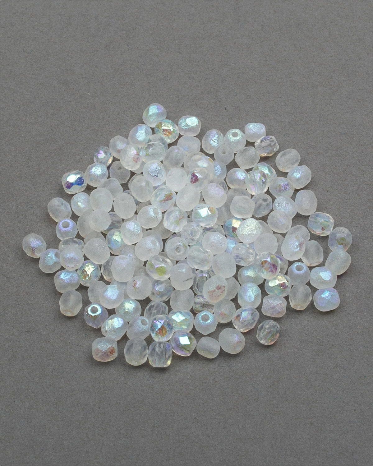 

Стеклянные чешские бусины ганеные круг 4 мм Crystal Etched AB Full 150шт, Разноцветный, FP-4