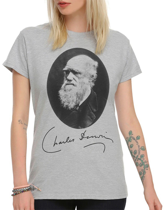 

Футболка женская DreamShirts Studio Чарлз Дарвин / Charles Darwin серая XS, Серый, Чарлз Дарвин / Charles Darwin