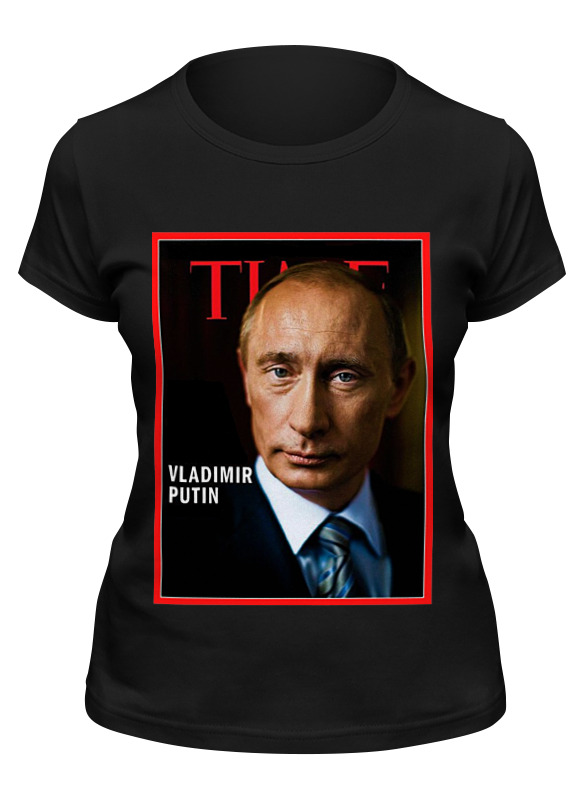 

Футболка женская Printio Putin черная XL, Черный, Putin