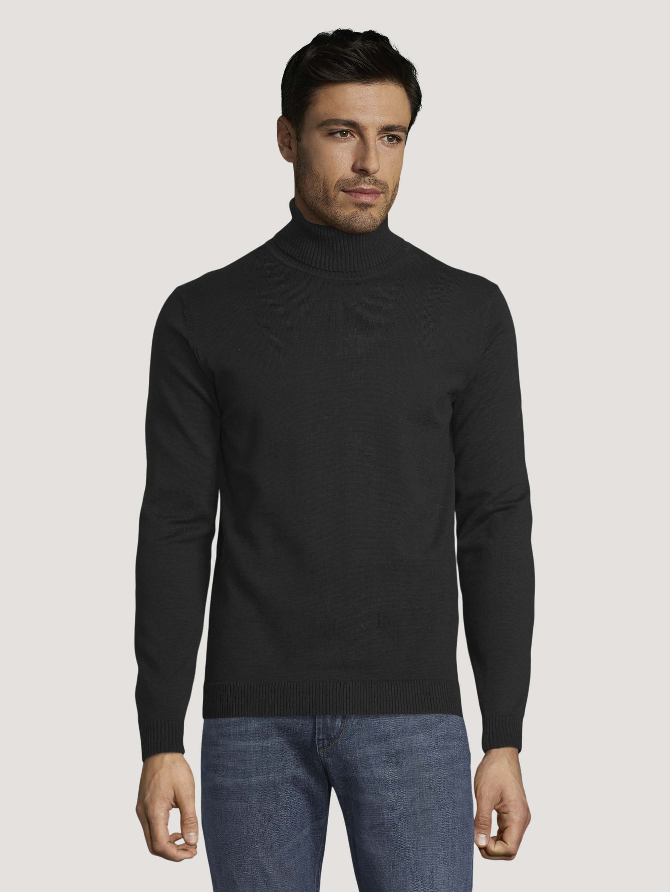 

Свитер мужской 1029384 TOM TAILOR черный 3XL, 1029384