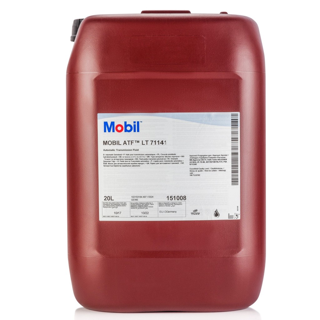 Трансмиссионное масло Mobil ATF LT 71141 20л 151008