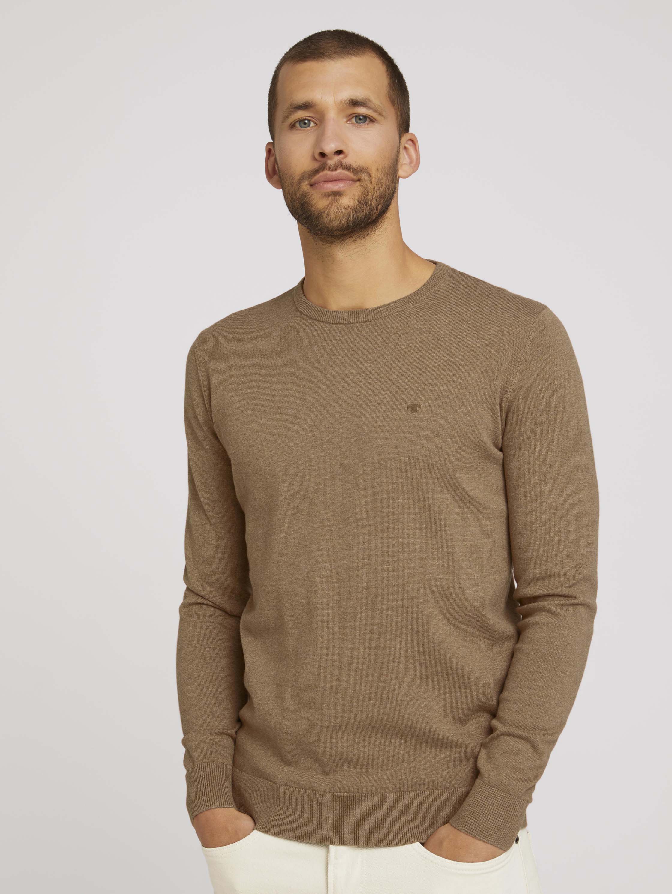 

Джемпер мужской TOM TAILOR 1027299 коричневый XL, 1027299