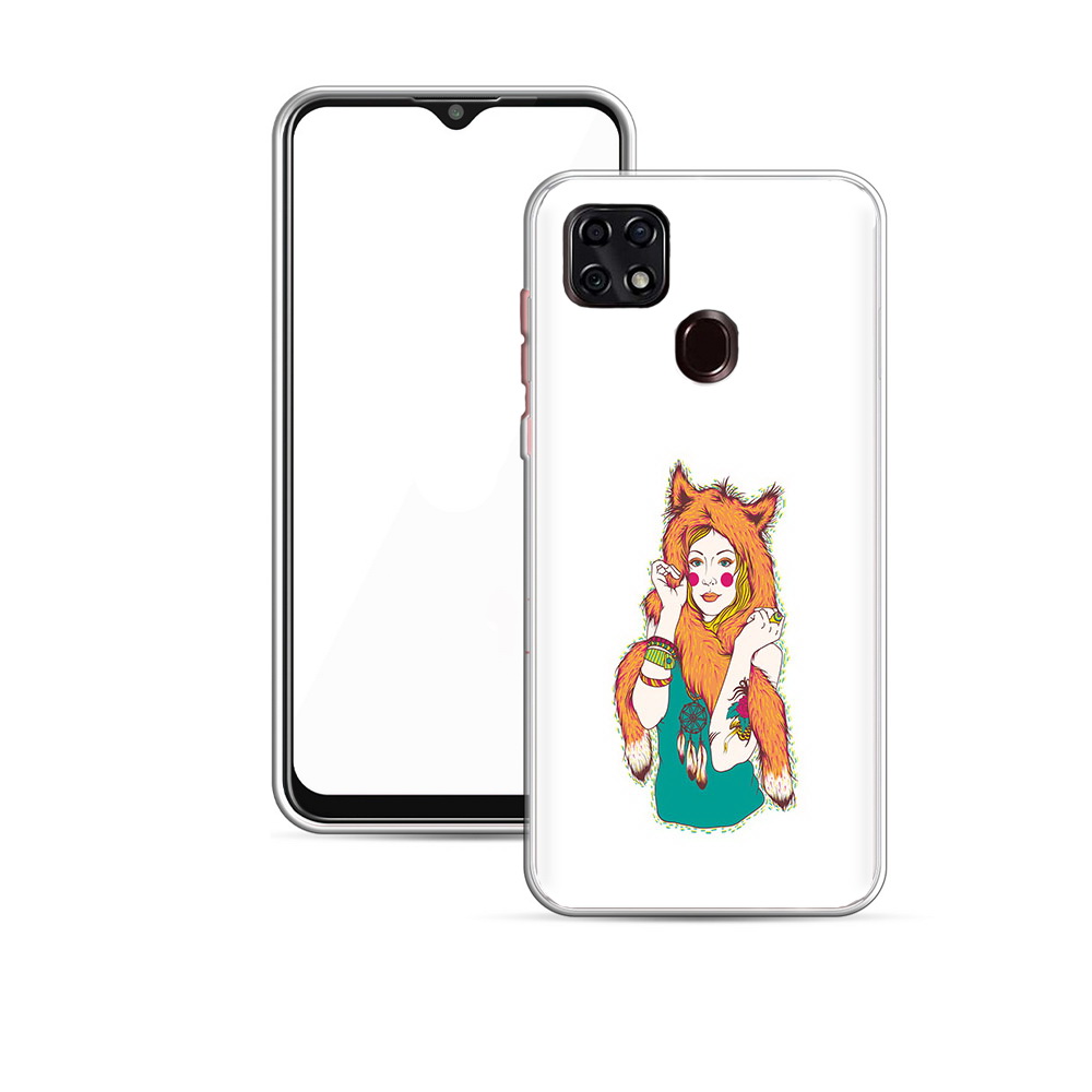 

Чехол MyPads Tocco для ZTE V2020 Девушка лиса (PT226946.457.62), Прозрачный, Tocco