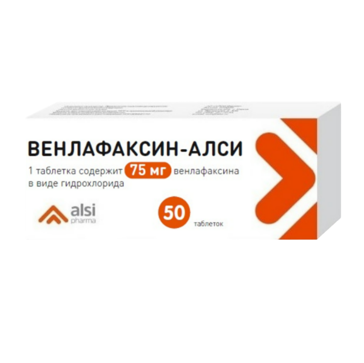 

Венлафаксин таблетки 75 мг 50 шт.