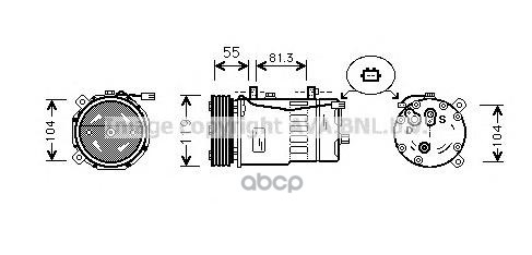 Компрессор кондиционера AVA QUALITY COOLING AIAK001