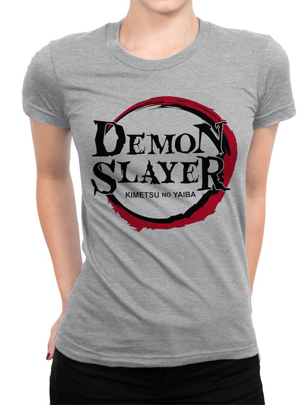 

Футболка женская DreamShirts Studio Demon Slayer / Аниме серая M, Серый, Клинок, рассекающий демонов / Demon Slayer / Аниме