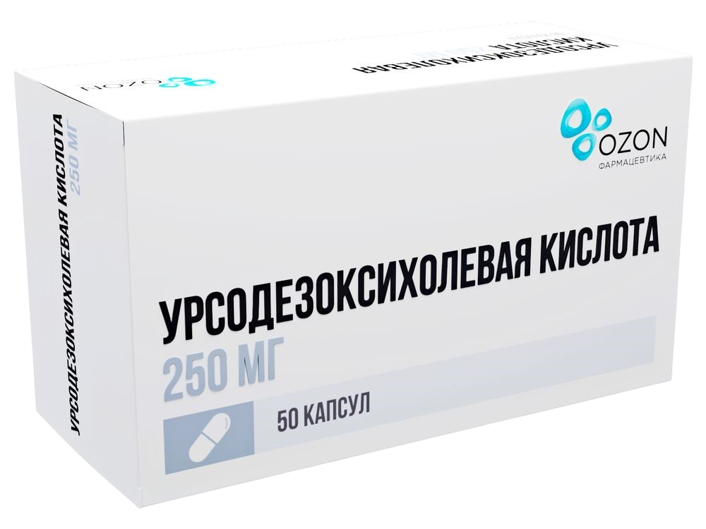 

Урсодезоксихолевая кислота капсулы 250 мг 50 шт.