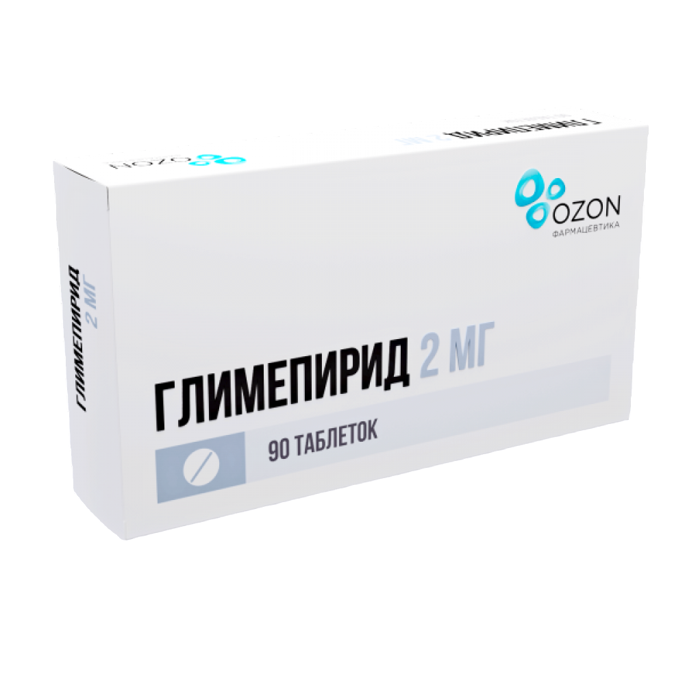 

Глимепирид таблетки 2 мг 90 шт.