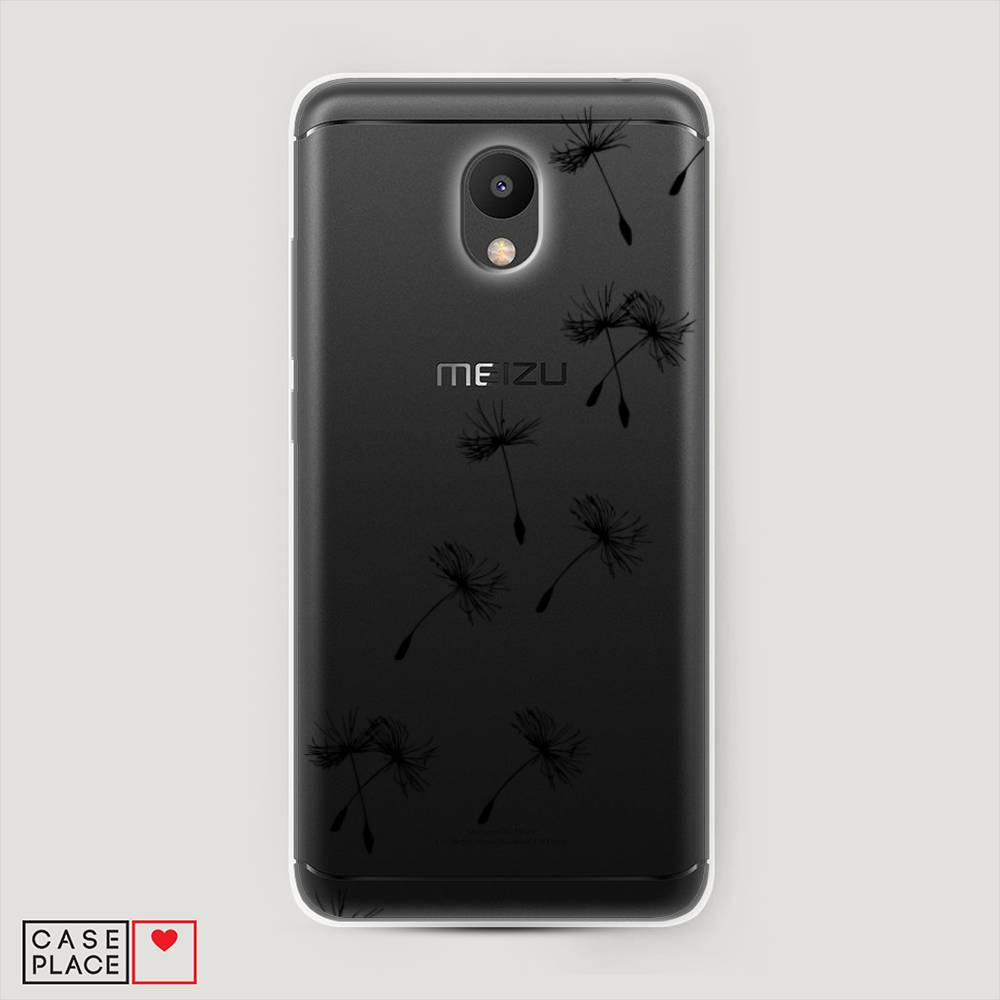 

Чехол Awog на Meizu M6 "Летящие одуванчики", Черный, 72050-8
