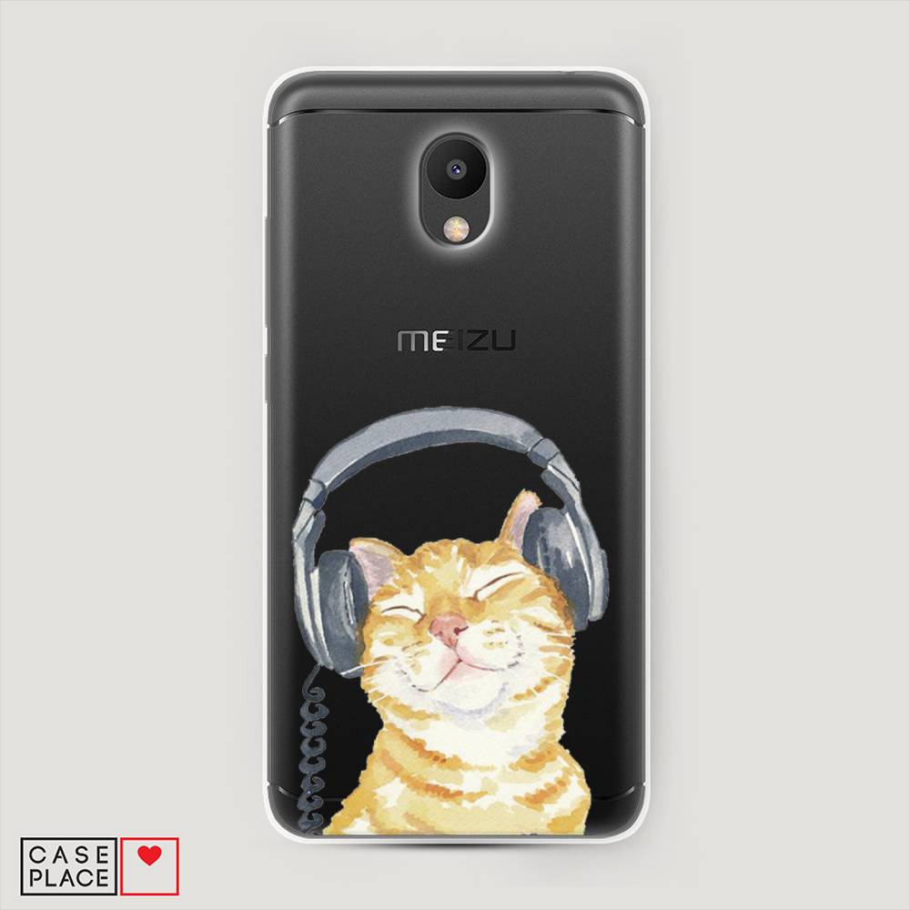 

Чехол Awog "Кот меломан" для Meizu M6