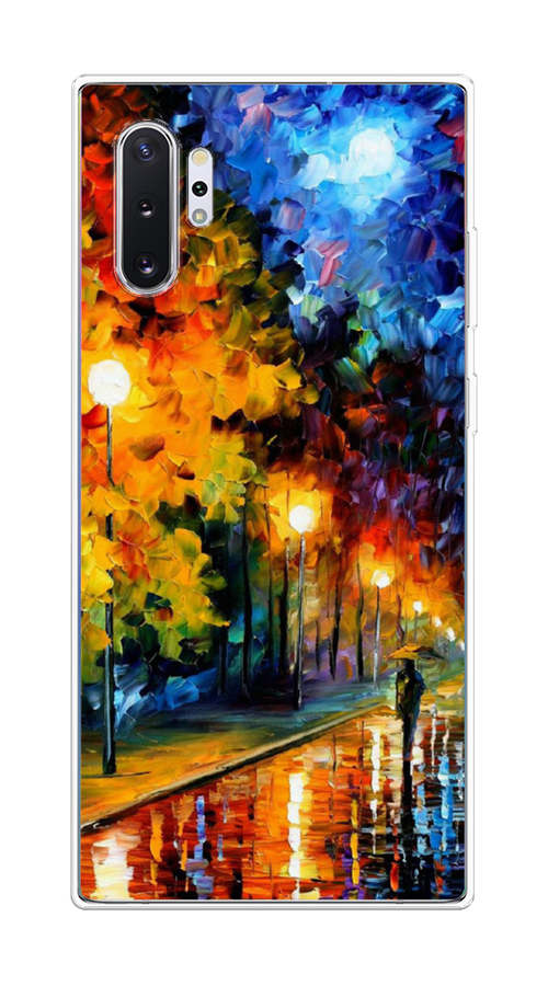 

Чехол на Samsung Galaxy Note 10 Plus "Безлюдная улочка", Оранжевый;желтый;синий, 28550-1