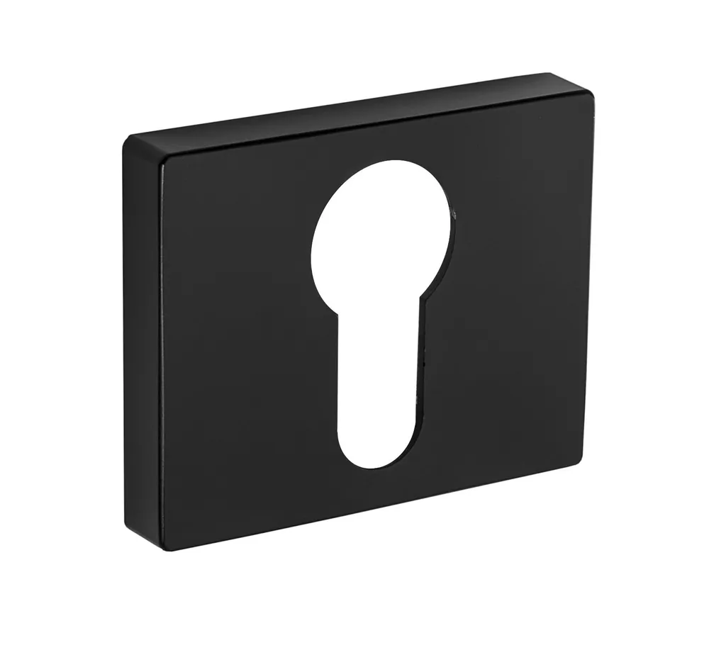Дверные накладки под цилиндр RENZ 01 черные накладка на цилиндр к ручкам renz et n 08 sg gp