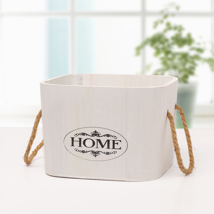 

Короб для хранения Home, 171714 см, цвет белый