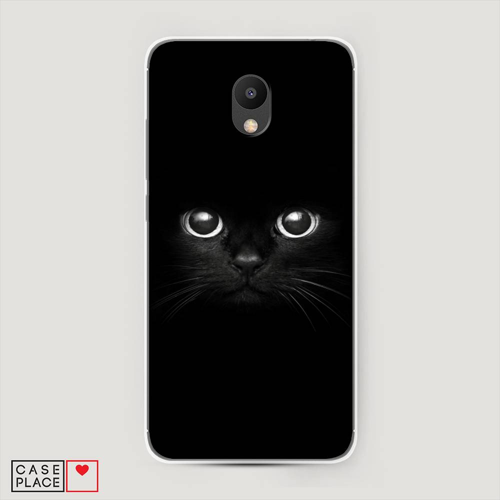 

Чехол Awog на Meizu M6 "Взгляд черной кошки", Черный, 72050-1