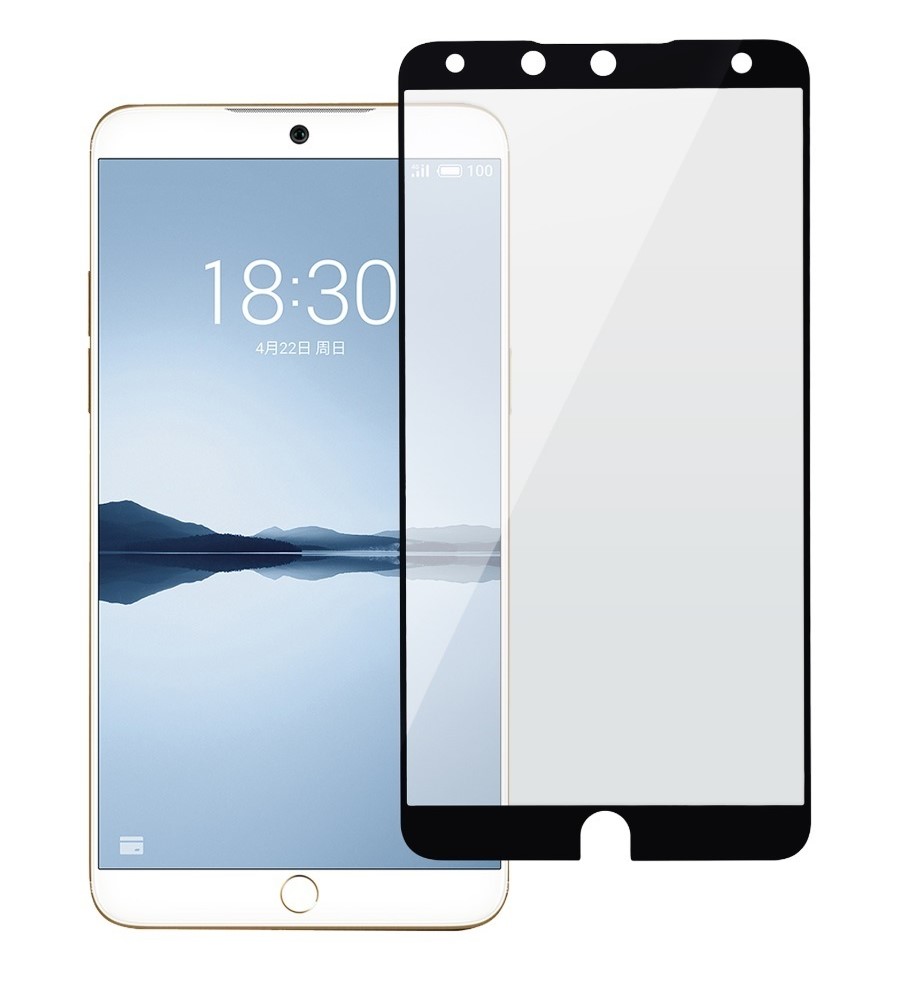 

Защитное стекло на Meizu 15 Plus, 3D, черный, X-CASE