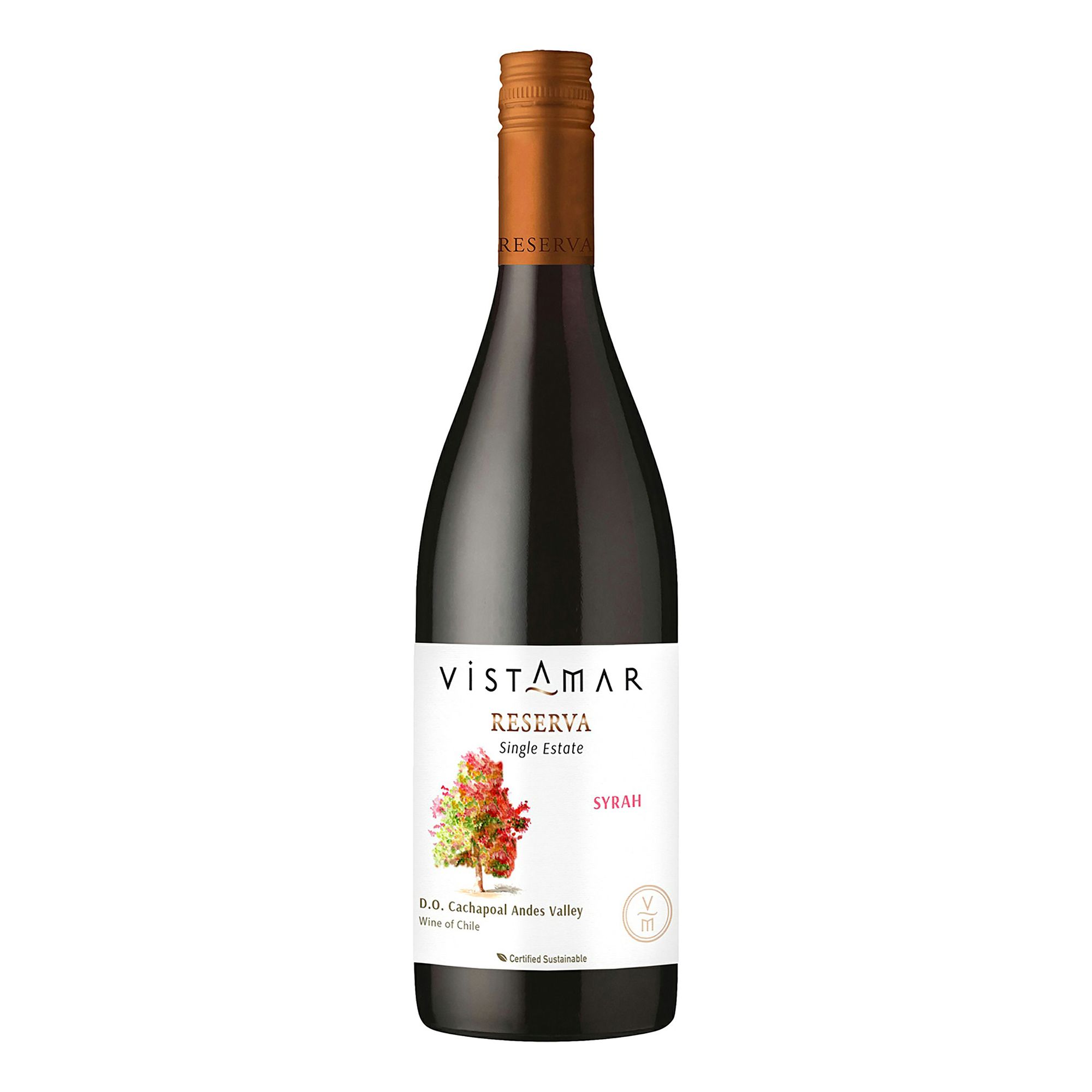 

Вино Vistamar Reserva Single Estate Сира красное сухое 750 мл Чили