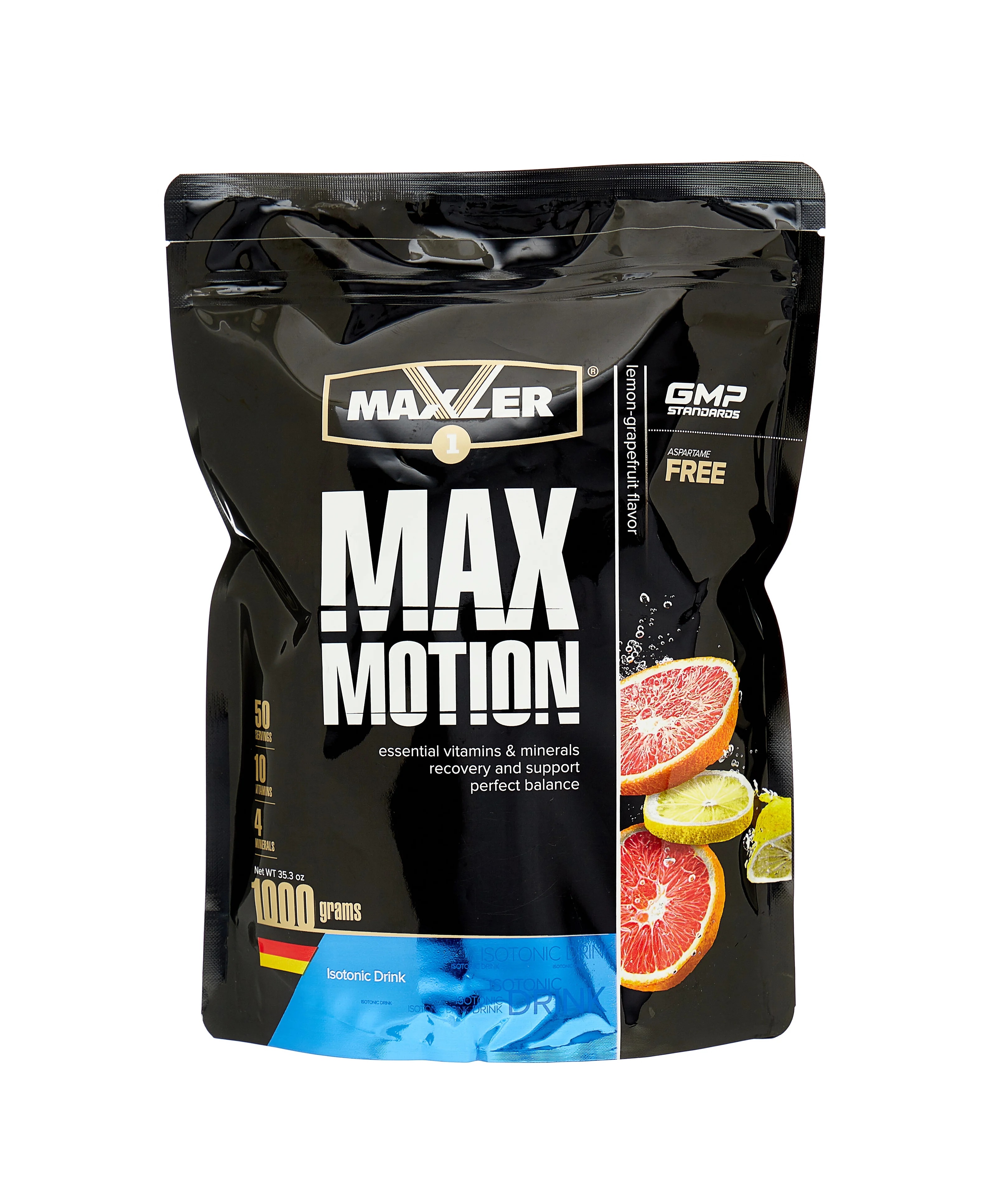 фото Изотоник maxler max motion, 1000 г, lemon/grapefruit