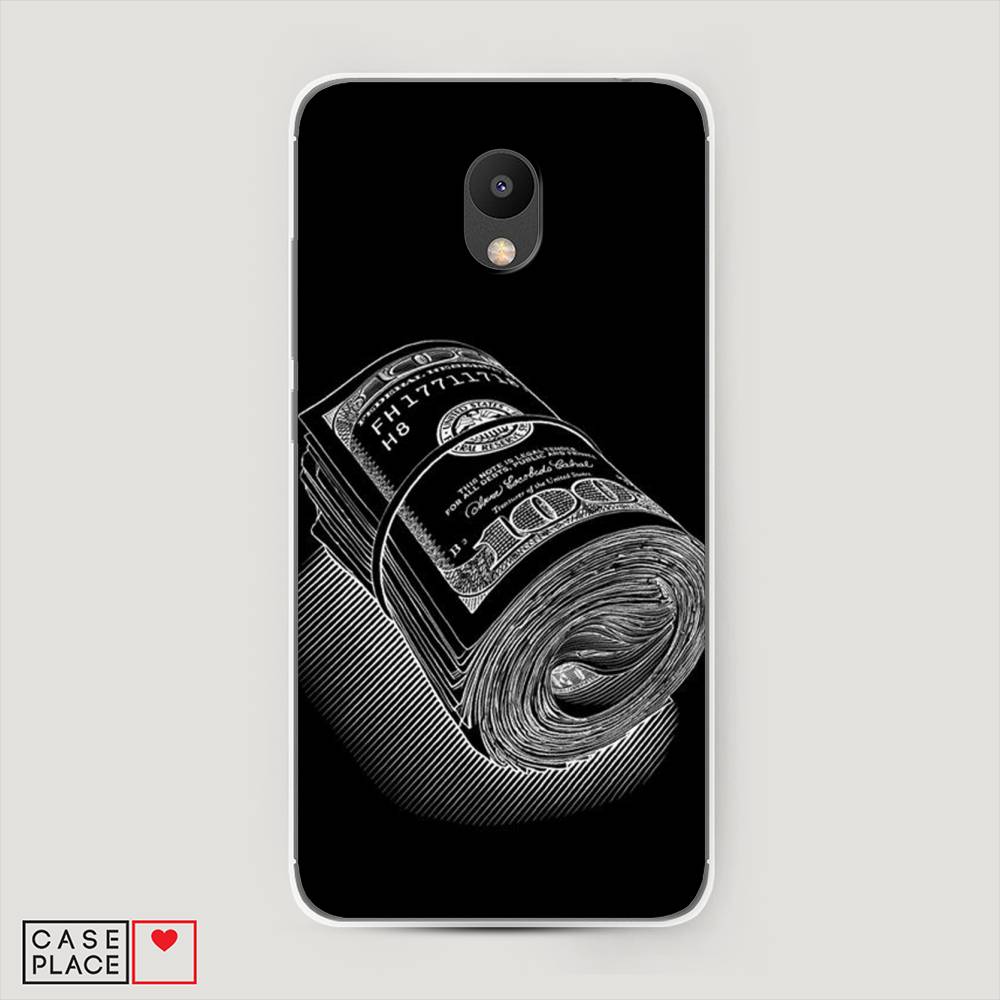 

Чехол Awog на Meizu M6 "Кубышка денег", Черный;серебристый, 72050-5