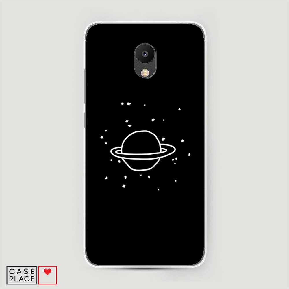 

Чехол Awog на Meizu M6 "Дудл Юпитера", Белый;черный, 72050-4