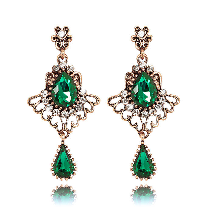 

Серьги из бижутерного сплава с стразами 51380-9529, 51380-9529