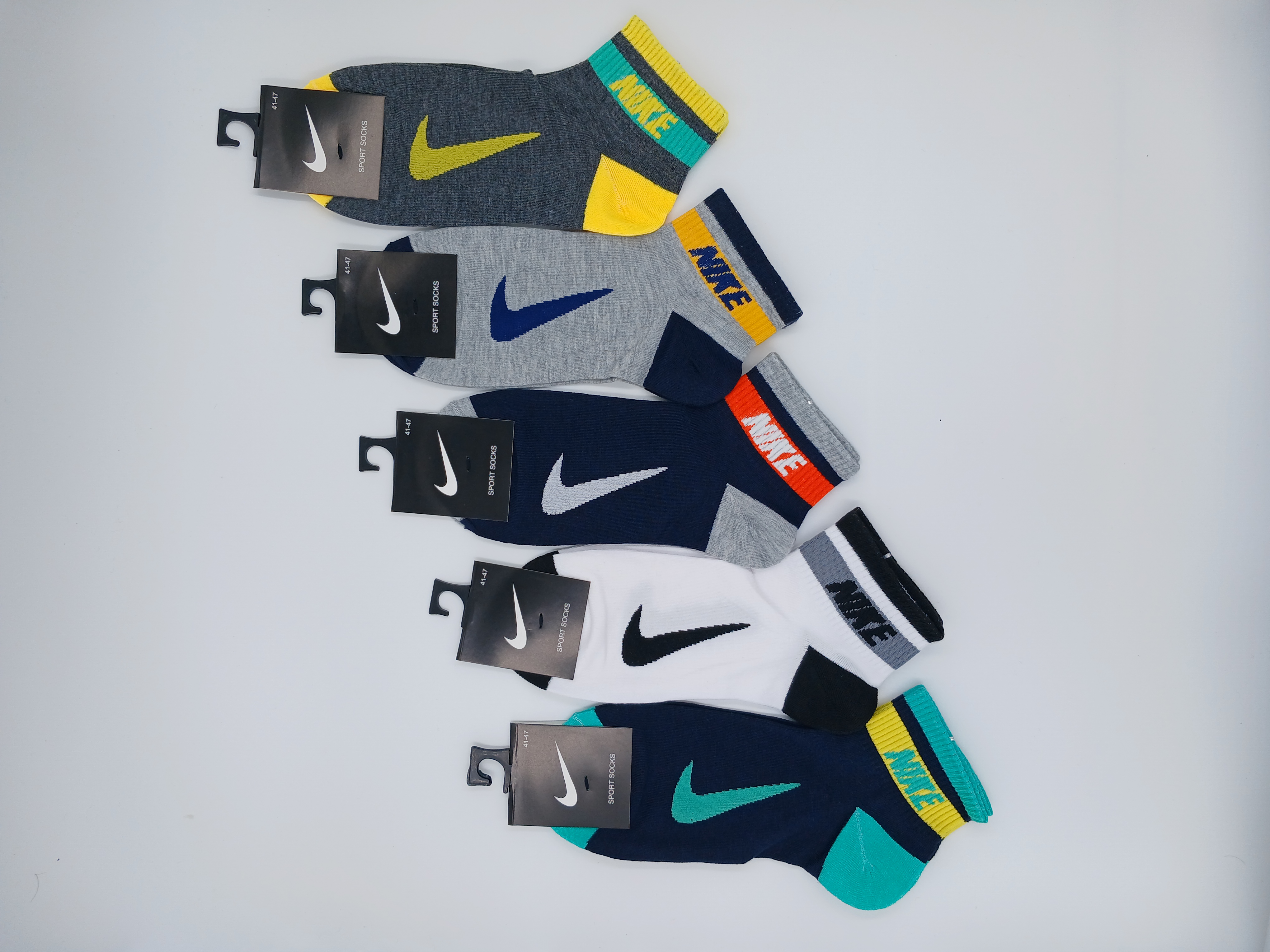 Комплект носков мужских Nike NF27123 разноцветных 41-47 5 пар