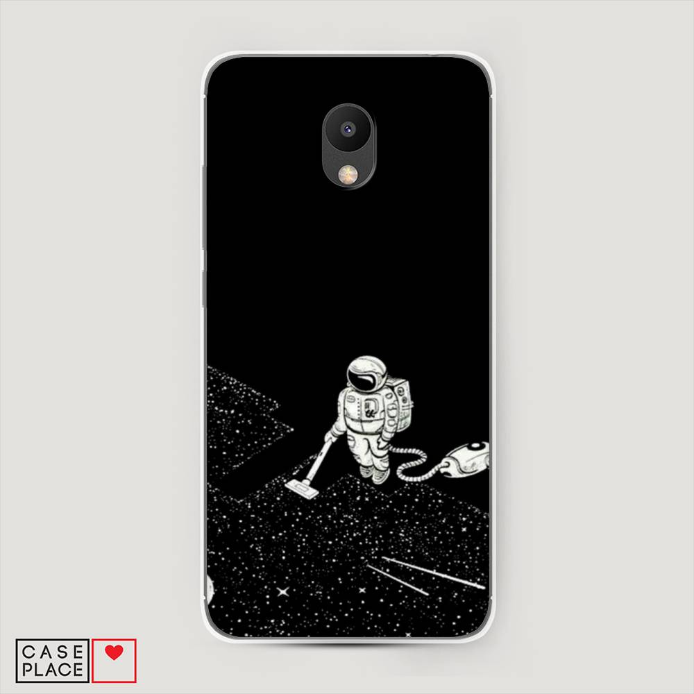 фото Чехол awog "космонавт с пылесосом" для meizu m6