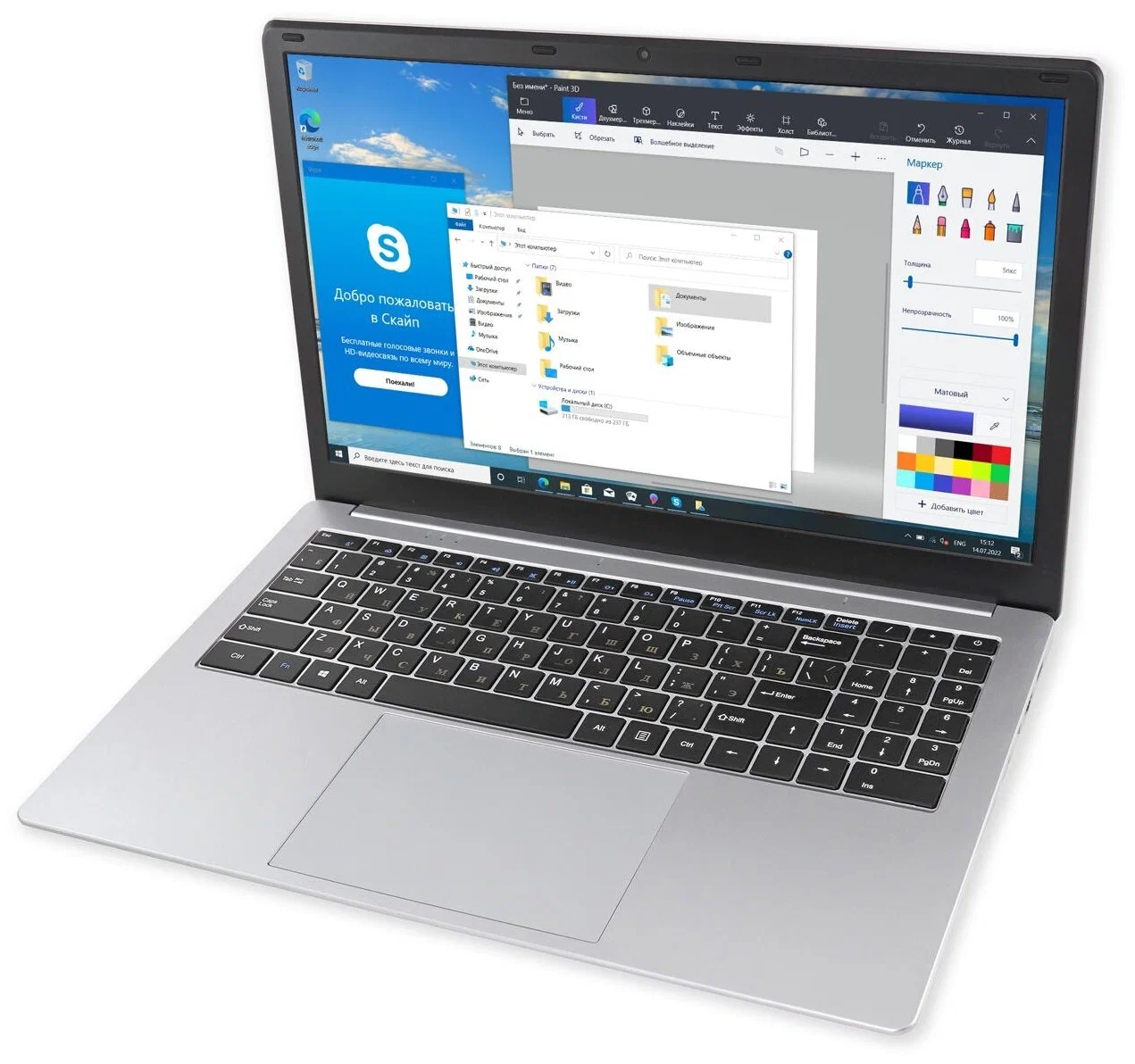 

Ноутбук Azerty AZ-1504 Silver (10031200336T), AZ-1504